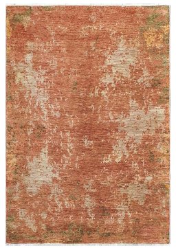 Full view of New Mahli rug from Pakistan, 243 × 165 cm in Yellow tones