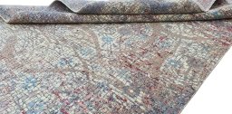 Close-up detail of New Mahli rug from Pakistan showing Wool weave