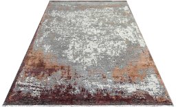 Corner detail of New Mahli rug showing border pattern and Wool pile