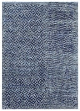 Full view of New Mahli rug from Pakistan, 246 × 167 cm in Gray tones