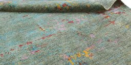 Close-up detail of New Mahli rug from Pakistan showing Wool weave