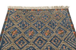Surface texture of New Morocco rug with natural Wool and intricate pattern