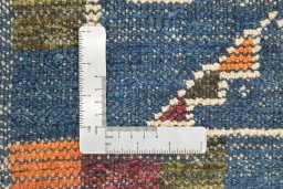 Close-up detail of New Morocco rug from Pakistan showing Wool weave
