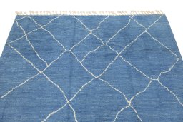 Surface texture of New Morocco rug with natural Wool and intricate pattern