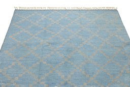 Surface texture of New Morocco rug with natural Wool and intricate pattern
