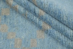 Close-up detail of New Morocco rug from Pakistan showing Wool weave