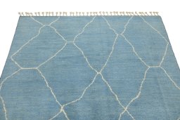 Surface texture of New Morocco rug with natural Wool and intricate pattern