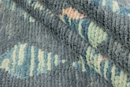 Close-up detail of New Morocco rug from Pakistan showing Wool weave