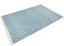Close-up detail of New Morocco rug from Pakistan showing Wool weave
