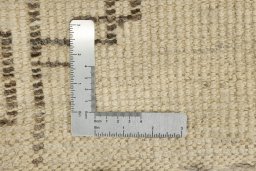 Close-up detail of New Morocco rug from Pakistan showing Wool weave