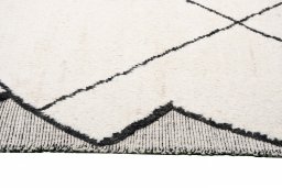 Close-up detail of New Morocco rug from Pakistan showing Wool weave
