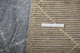 Close-up detail of New Morocco rug from Pakistan showing Wool weave