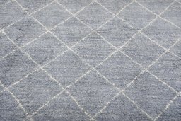 Surface texture of New Morocco rug with natural Wool and intricate pattern