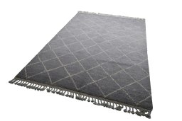 Close-up detail of New Morocco rug from Pakistan showing Wool weave