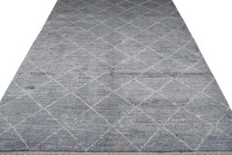 Surface texture of New Morocco rug with natural Wool and intricate pattern