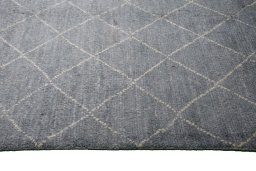 Close-up detail of New Morocco rug from Pakistan showing Wool weave