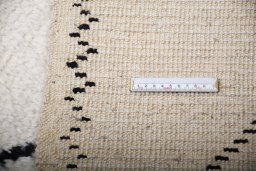 Surface texture of New Morocco rug with natural Wool and intricate pattern