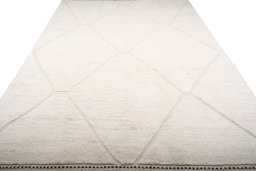 Surface texture of New Morocco rug with natural Wool and intricate pattern