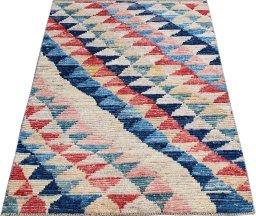 Surface texture of New Morocco rug with natural Wool and intricate pattern
