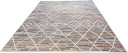 Close-up detail of New Morocco rug from Pakistan showing Wool weave