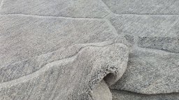 Close-up detail of New Morocco rug from Pakistan showing Wool weave