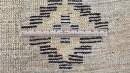 Full view of New Morocco rug from Pakistan, 365 × 290 cm in Gray tones