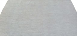 Backside of handmade New Morocco rug showing knot structure and weave density