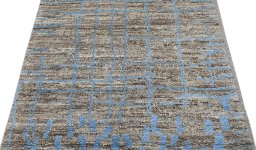 Surface texture of New Morocco rug with natural Wool and intricate pattern