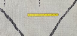 Full view of New Morocco rug from Pakistan, 301 × 253 cm in Beige tones