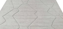 Surface texture of New Morocco rug with natural Wool and intricate pattern