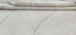 Close-up detail of New Morocco rug from Pakistan showing Wool weave