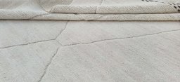Close-up detail of New Morocco rug from Pakistan showing Wool weave