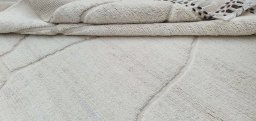 Close-up detail of New Morocco rug from Pakistan showing Wool weave