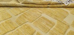 Close-up detail of New Morocco rug from Pakistan showing Wool weave