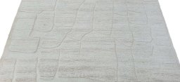 Surface texture of New Morocco rug with natural Wool and intricate pattern