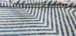 Close-up detail of New Morocco rug from Pakistan showing Wool weave