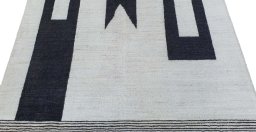 Surface texture of New Morocco rug with natural Wool and intricate pattern