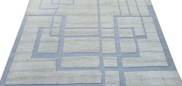Surface texture of New Morocco rug with natural Wool and intricate pattern