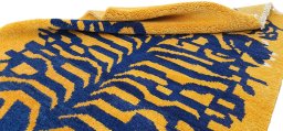 Close-up detail of New Morocco rug from Pakistan showing Wool weave