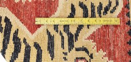 Full view of New Morocco rug from Pakistan, 154 × 94 cm in Multi Color tones