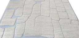 Surface texture of New Morocco rug with natural Wool and intricate pattern