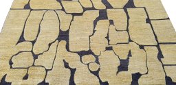 Surface texture of New Morocco rug with natural Wool and intricate pattern