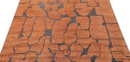 Surface texture of New Morocco rug with natural Wool and intricate pattern