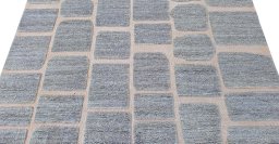 Surface texture of New Morocco rug with natural Wool and intricate pattern