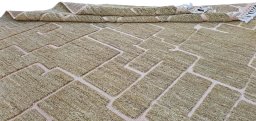 Close-up detail of New Morocco rug from Pakistan showing Wool weave