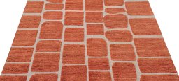 Surface texture of New Morocco rug with natural Wool and intricate pattern