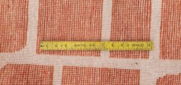 Full view of New Morocco rug from Pakistan, 239 × 176 cm in Red tones