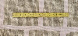 Full view of New Morocco rug from Pakistan, 245 × 173 cm in Green tones