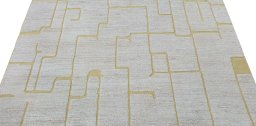 Surface texture of New Morocco rug with natural Wool and intricate pattern