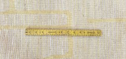 Full view of New Morocco rug from Pakistan, 243 × 178 cm in Beige tones